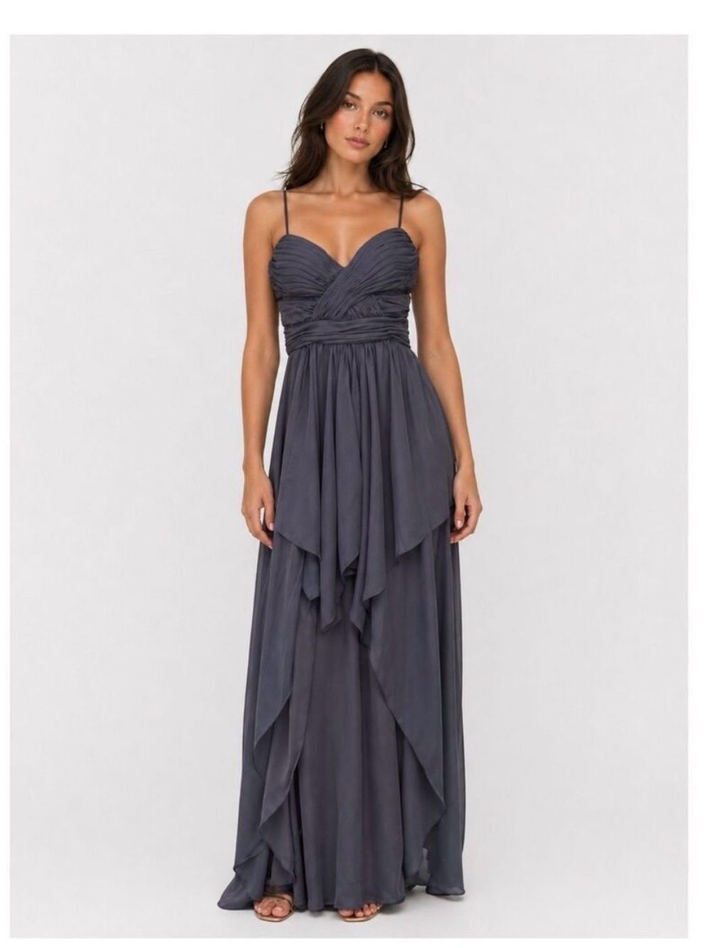 Arden B Black High Low Chiffon Dress. Size XS. EUC!